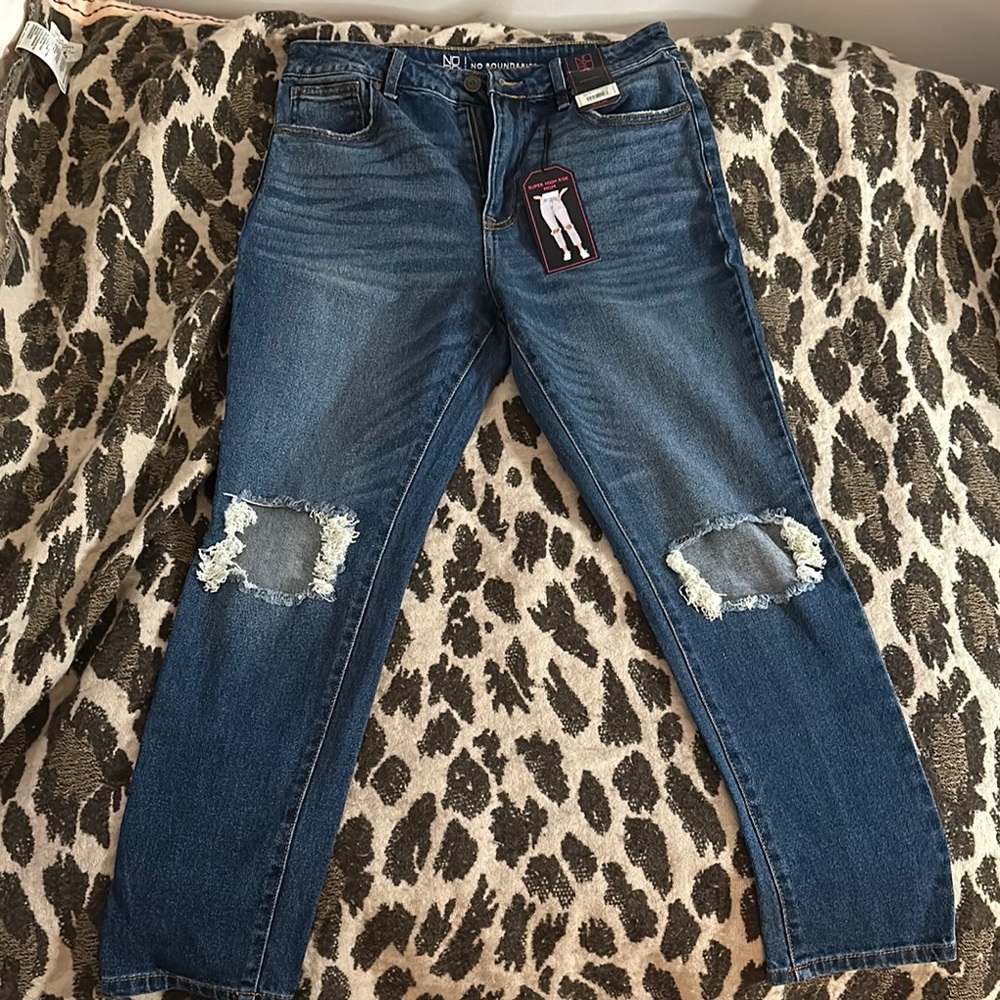 Distressed Mom Jeans
